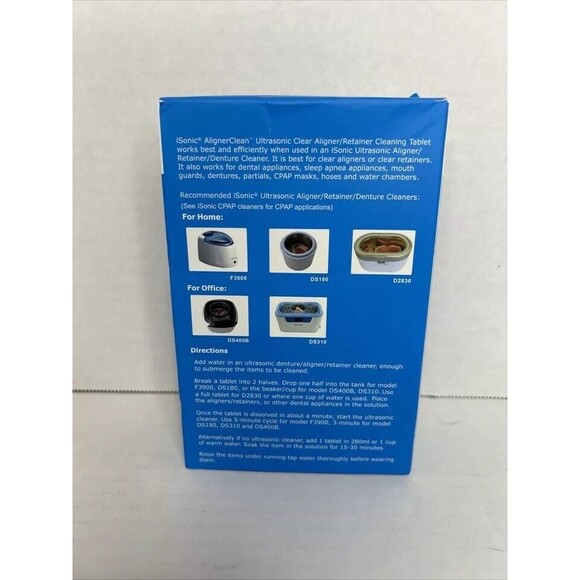 Isonic Aligner Clean Ultrasonic Clear Aligner/Retainer Cleaning Tablets #CTAR01 - Picture 2 of 4
